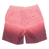 CALVIN KLEIN Mesh Lined Mens Swimming Shorts Red Relaxed Striped S W30