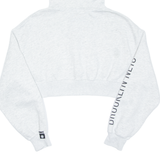 NBA Cropped Womens Grey Hoodie Full Zip M