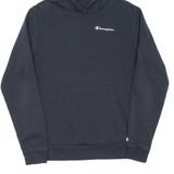 CHAMPION Mens Black Hoodie S
