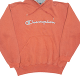 CHAMPION Mens Orange Hoodie M