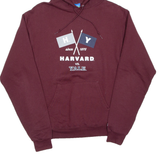 CHAMPION Harvard Vs Yale Mens Maroon Hoodie USA S