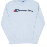 CHAMPION Womens Blue Hoodie M