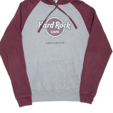 HARD ROCK CAFE Amsterdam Mens Maroon Hoodie L