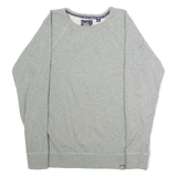 SUPERDRY Floral Womens Sweatshirt Grey Crew Neck UK 12