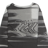CALVIN KLEIN JEANS Abstract Mens Sweatshirt Grey Crew Neck S