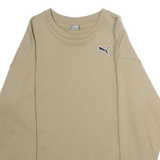 PUMA Mens Sweatshirt Green Crew Neck XS