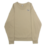 PUMA Mens Sweatshirt Green Crew Neck XS