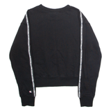 CHAMPION Womens Sweatshirt Black Crew Neck S