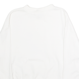 LEE Relaxed Fit Womens Sweatshirt White Crew Neck S