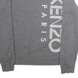 KENZO Mens Sweatshirt Grey Crew Neck S