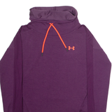 UNDER ARMOUR Loose Fit Womens Sweatshirt Pink Roll Neck XS