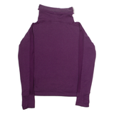 UNDER ARMOUR Loose Fit Womens Sweatshirt Pink Roll Neck XS