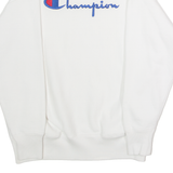 CHAMPION Mens Sweatshirt White High Neck XS