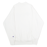 CHAMPION Mens Sweatshirt White High Neck XS