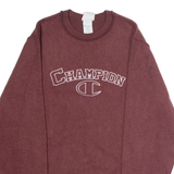 CHAMPION REVERSE WEAVE Inside Out Mens Sweatshirt Maroon Crew Neck S