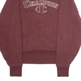 CHAMPION REVERSE WEAVE Inside Out Mens Sweatshirt Maroon Crew Neck S
