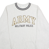 CHAMPION REVERSE WEAVE Army Military Police Mens Sweatshirt Grey Crew Neck USA S