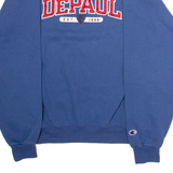CHAMPION DePaul Mens Sweatshirt Blue Crew Neck USA M