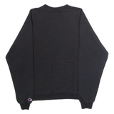 CHAMPION Discount Tire 'Jon S.' Mens Sweatshirt Black Crew Neck USA L