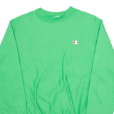 CHAMPION REVERSE WEAVE Mens Sweatshirt Green Crew Neck S