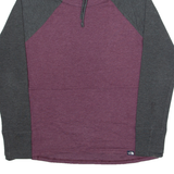 THE NORTH FACE Womens Sweatshirt Maroon High Neck M