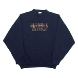 NU SPORT Clemson University Grandad Mens Sweatshirt Blue Crew Neck USA XL