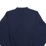 NU SPORT Clemson University Grandad Mens Sweatshirt Blue Crew Neck USA XL