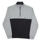 NAUTICA Mens Sweatshirt Black 1/4 Zip M