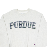 RUSSELL ATHLETIC Purdue University Mens Sweatshirt Grey Crew Neck USA XL