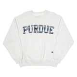 RUSSELL ATHLETIC Purdue University Mens Sweatshirt Grey Crew Neck USA XL