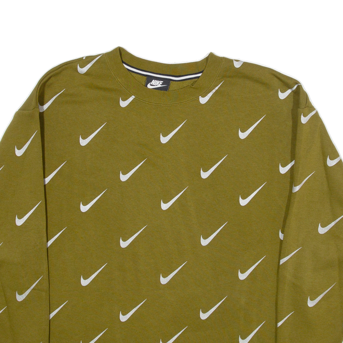 NIKE Mens Sweatshirt Green XS