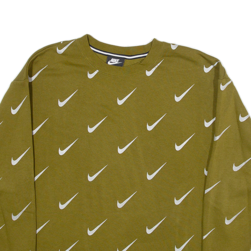 NIKE Mens Sweatshirt Green XS