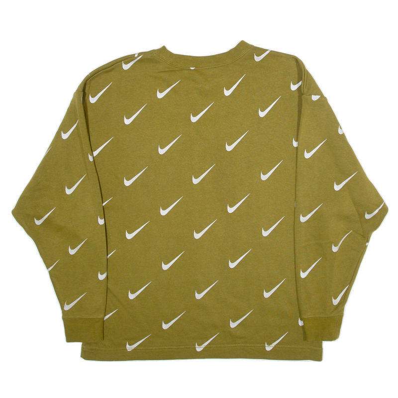 NIKE Mens Sweatshirt Green XS