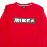 NIKE Mens Sweatshirt Red S