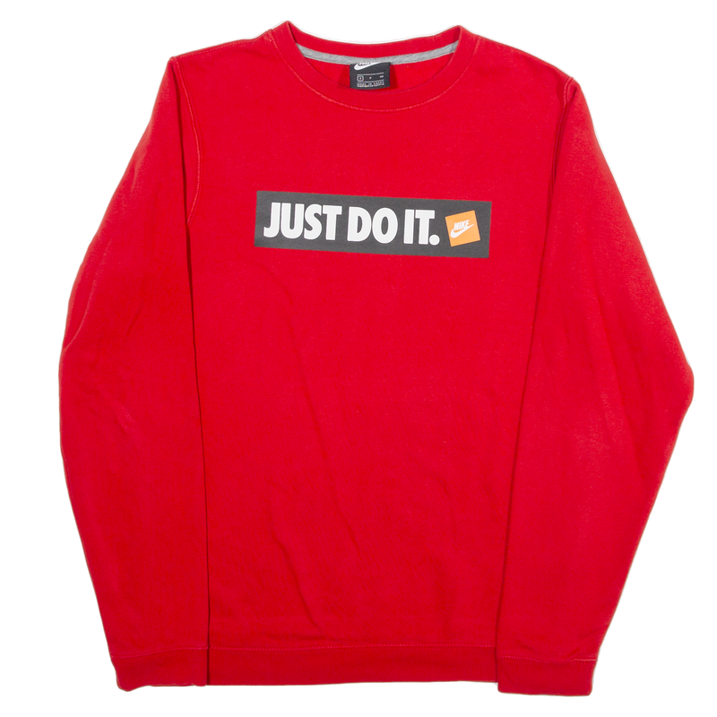 NIKE Mens Sweatshirt Red S