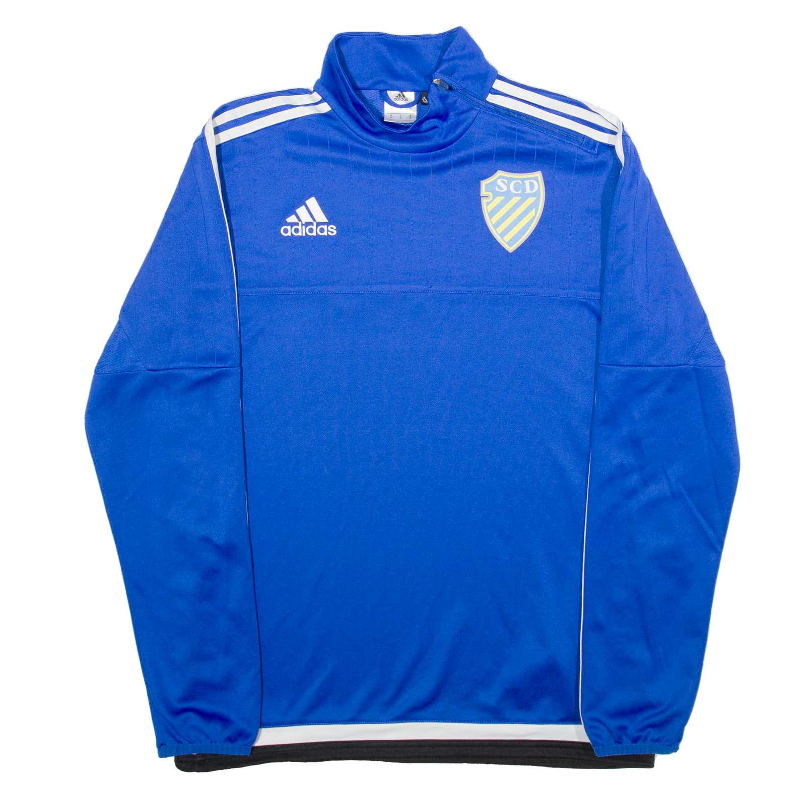 ADIDAS SCD Mens Sweatshirt Blue 1/4 Zip M