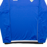 ADIDAS SCD Mens Sweatshirt Blue 1/4 Zip M