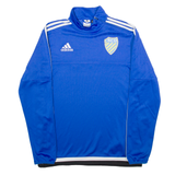 ADIDAS SCD Mens Sweatshirt Blue 1/4 Zip M