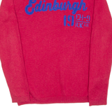 RIVER WOOD Edinburgh Womens Jumper Red Tight Knit UK 14
