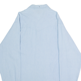 LEE Western Mens Plain Shirt Blue 90s Long Sleeve M