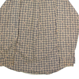 TRADER BAY Mens Shirt Gold 90s Check Long Sleeve M
