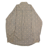 TRADER BAY Mens Shirt Gold 90s Check Long Sleeve M
