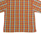 NICK CARTER Mens Shirt Orange 90s Check XXS