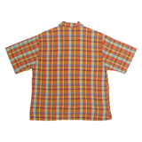 NICK CARTER Mens Shirt Orange 90s Check XXS