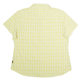 JACK WOLFSKIN Womens Shirt Yellow Check 2XL