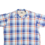 LEE Mens Shirt Blue Check XL