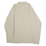 ALPINE CLUB SWITZERLAND Mens Plain Shirt Beige Long Sleeve XL