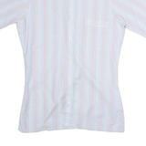 RESISTO Mens Shirt Blue 80s Striped S