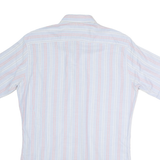 RESISTO Mens Shirt Blue 80s Striped S
