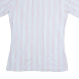 RESISTO Mens Shirt Blue 80s Striped S